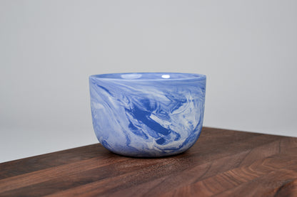Kávový hrnek z porcelánu - Flow - 280 ml - modrý porcelán