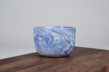 Kávový hrnek z porcelánu - Flow - 280 ml - modrý porcelán