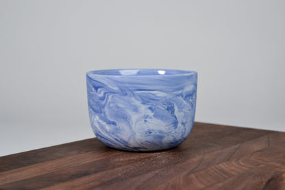 Kávový hrnek z porcelánu - Flow - 280 ml - modrý porcelán