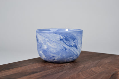 Kávový hrnek z porcelánu - Flow - 280 ml - modrý porcelán