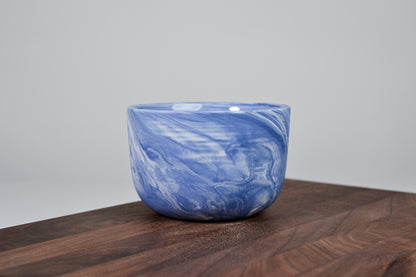 Kávový hrnek z porcelánu - Flow - 280 ml - modrý porcelán