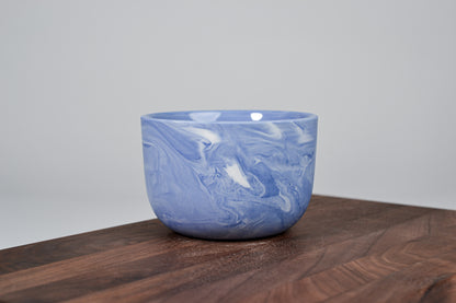 Kávový hrnek z porcelánu - Flow - 280 ml - modrý porcelán