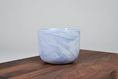 Porcelain coffee mug - Flow - blue - 200 ml