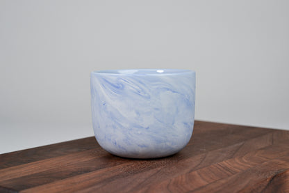 Porcelain coffee mug - Flow - blue - 200 ml