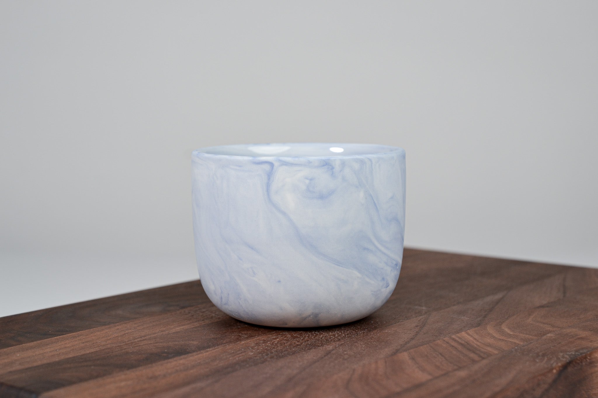 Porcelain coffee mug - Flow - blue - 200 ml