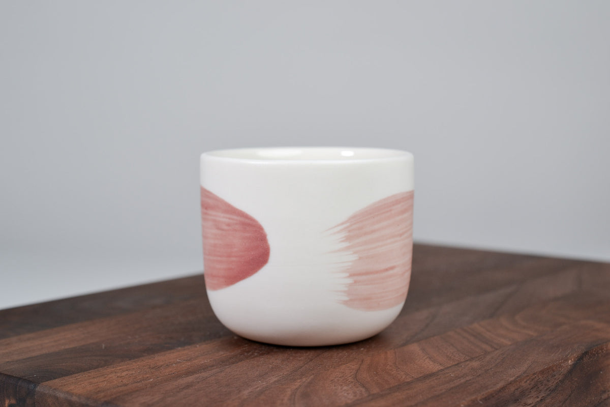 Růžová linka - kávový hrnek - 130 ml
