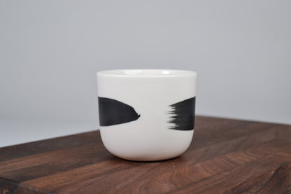 Black line - coffee mug - 130 ml