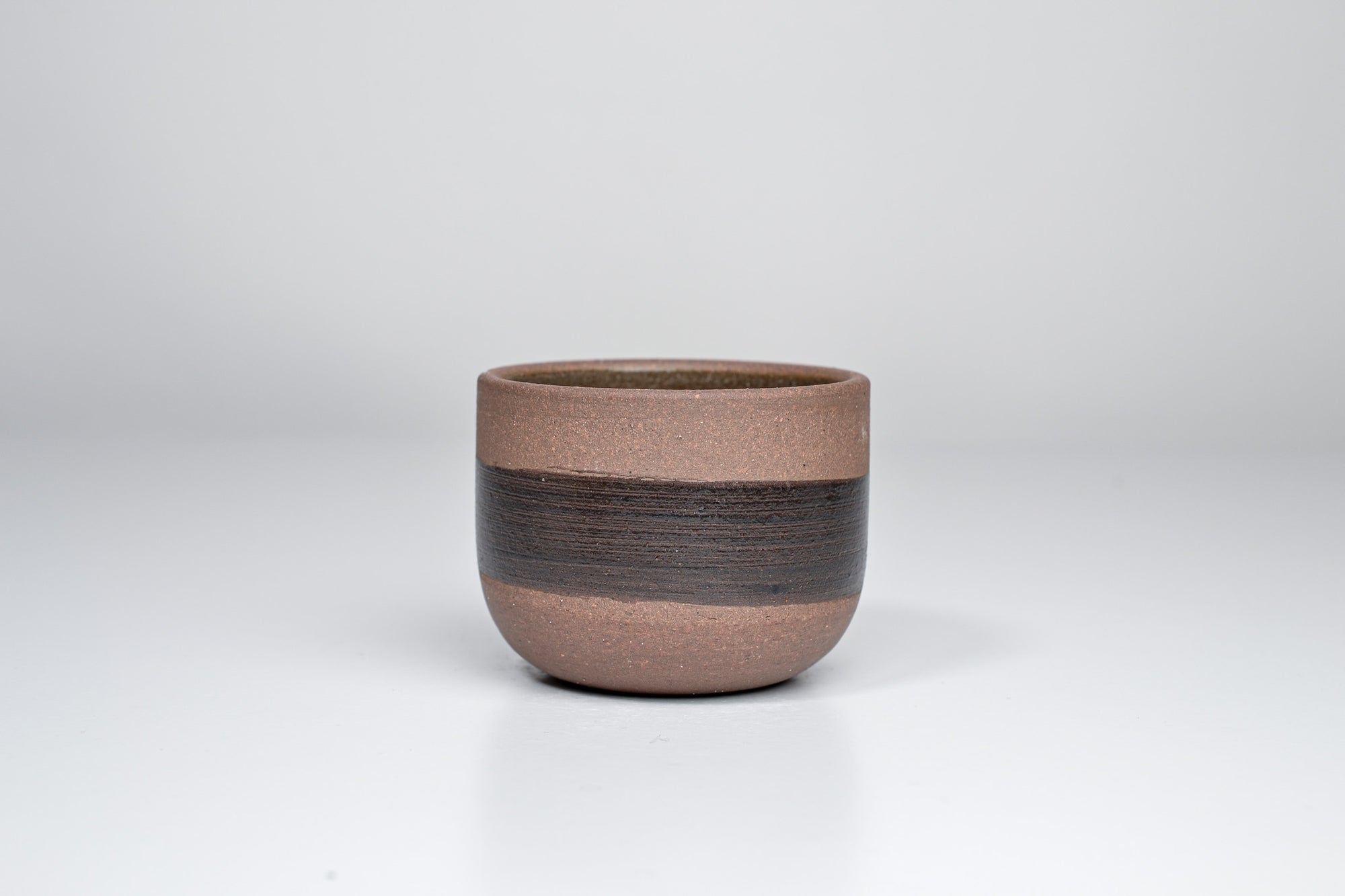 Simple brown cup & brown line, 130ml