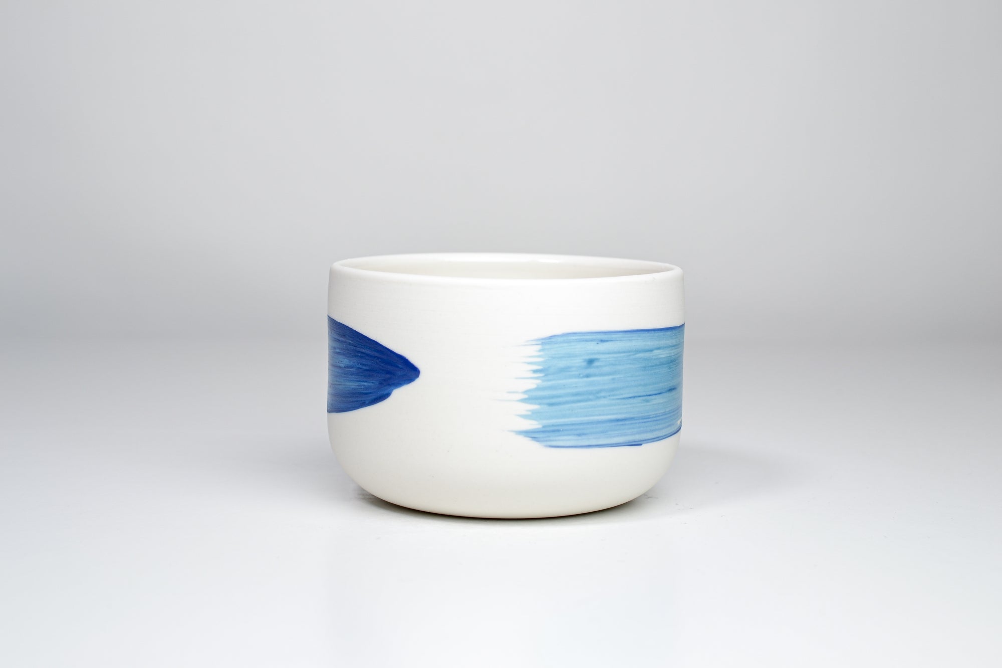 Simple cup, blue line, 300ml