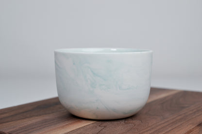 Kávový hrnek z porcelánu - Flow - 280 ml - tyrkysový porcelán