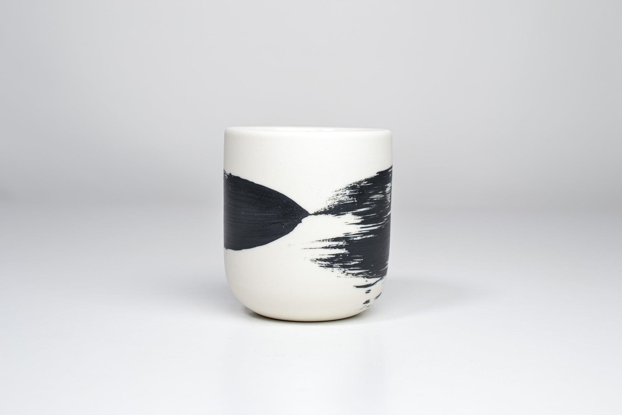 Simple cup, black line, 170ml