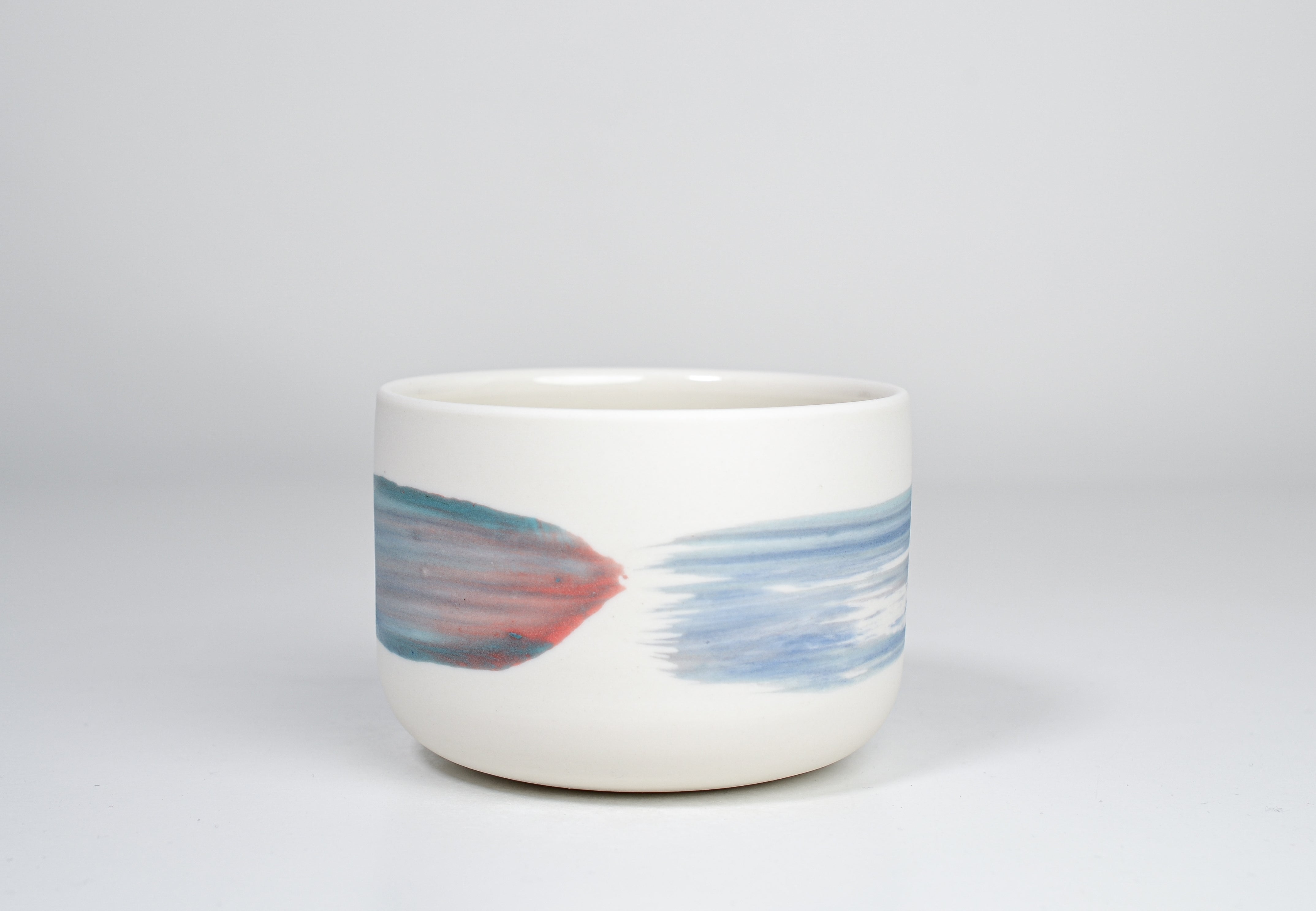 Simple cup, rainbow line, 300ml
