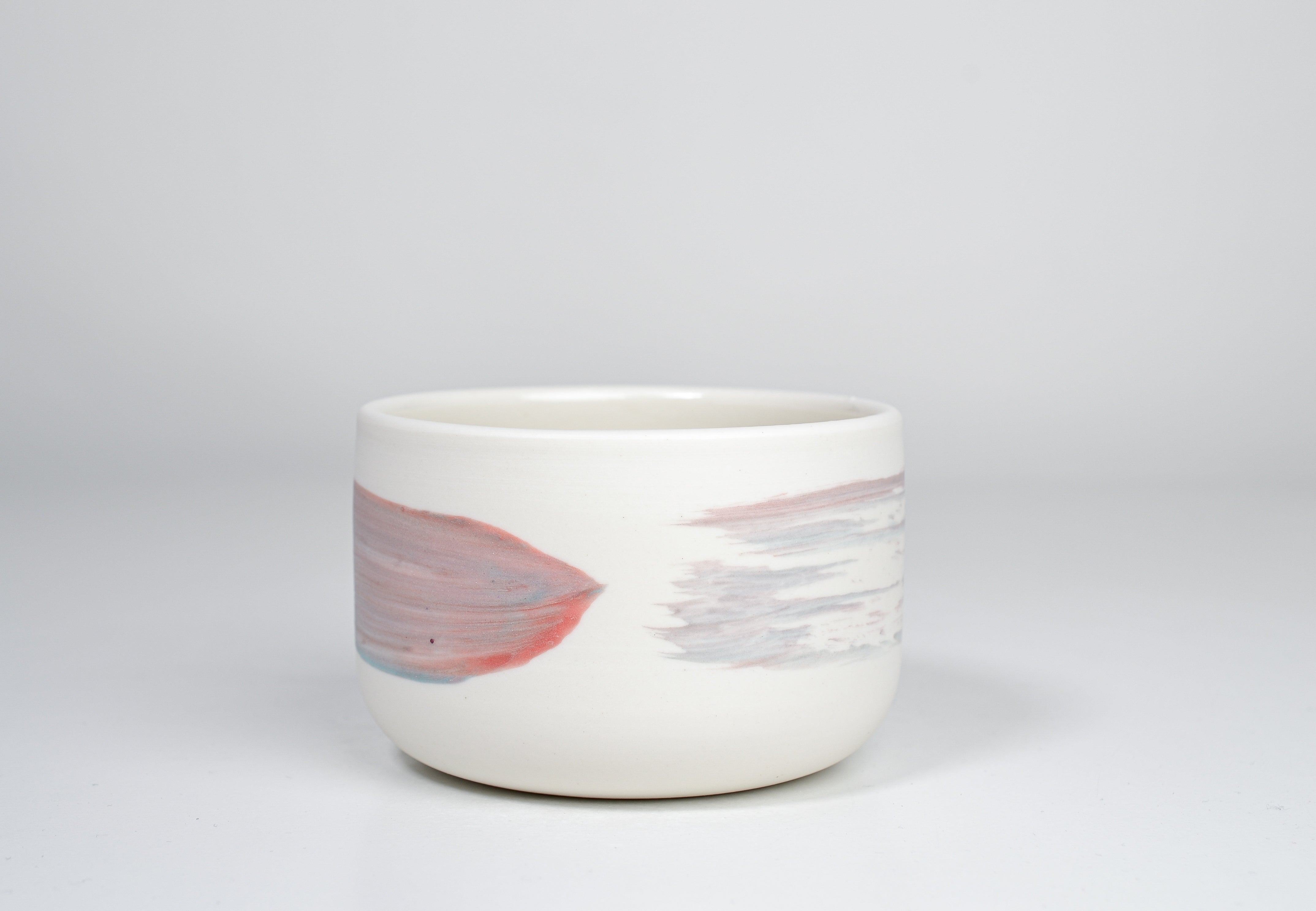 Simple cup, rainbow line, 300ml