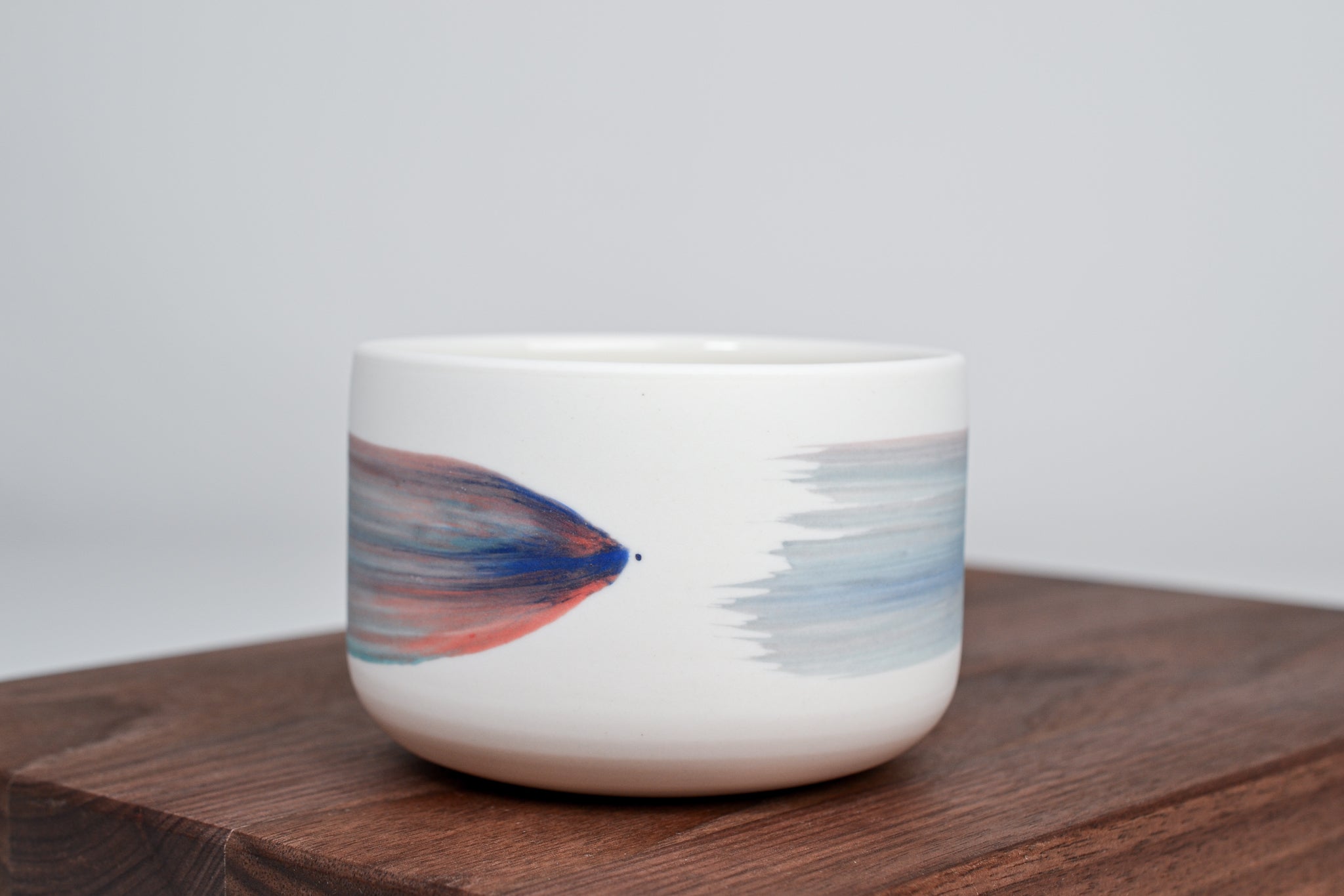 Rainbow line - Simple cup for coffee - 300ml