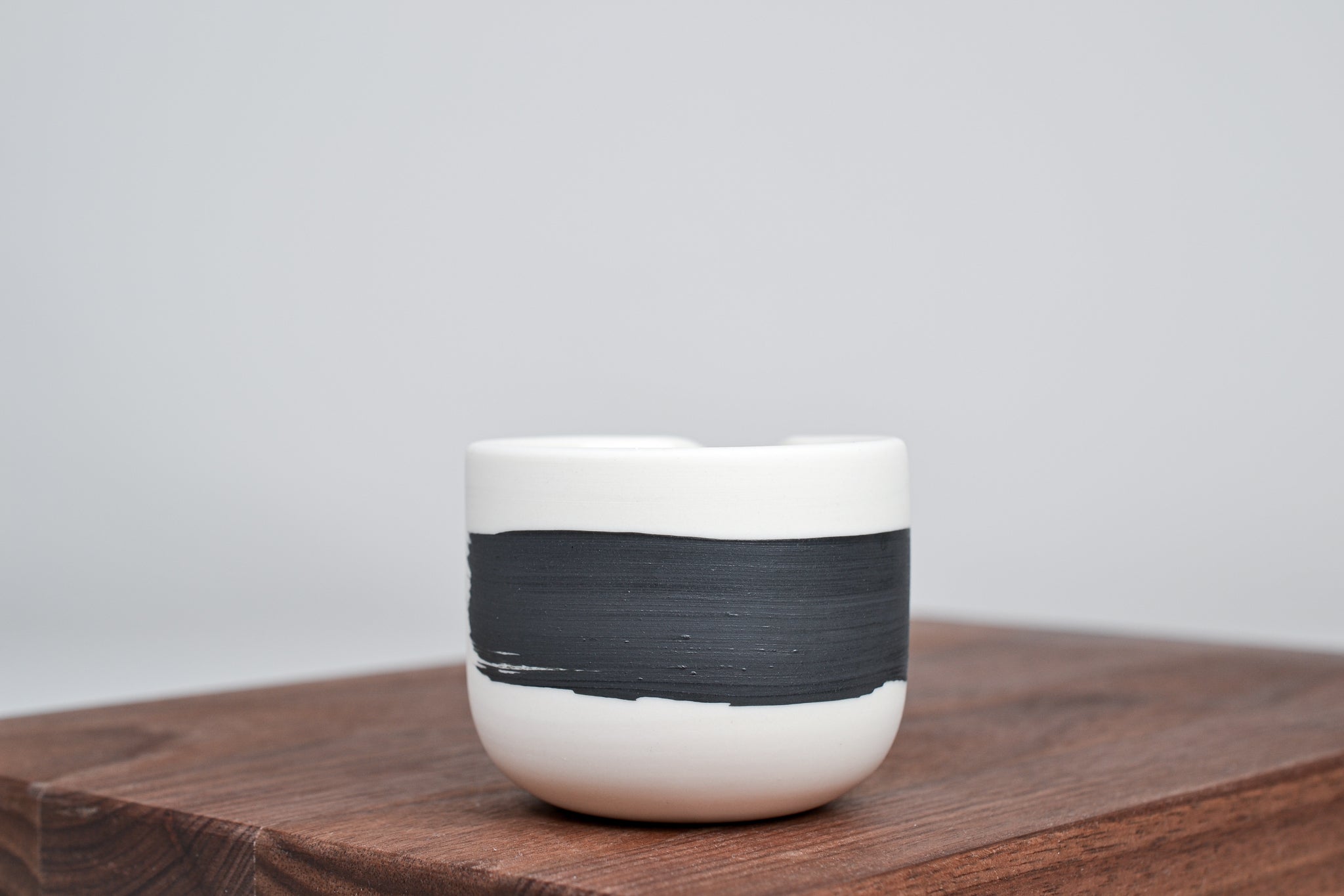 Simple milk jug, black line, 75ml