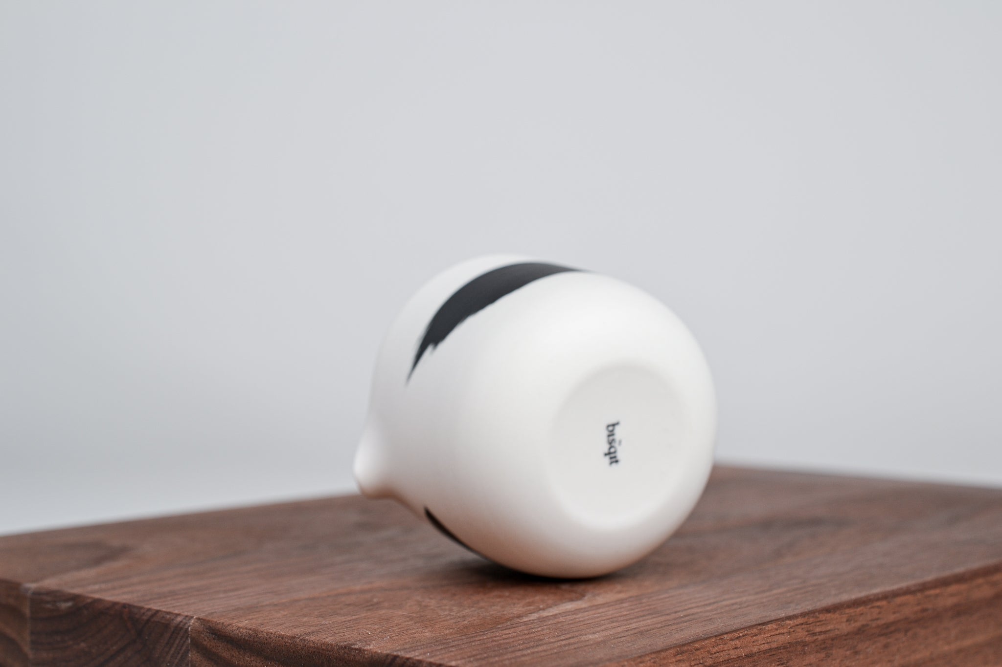 Simple milk jug, black line, 75ml