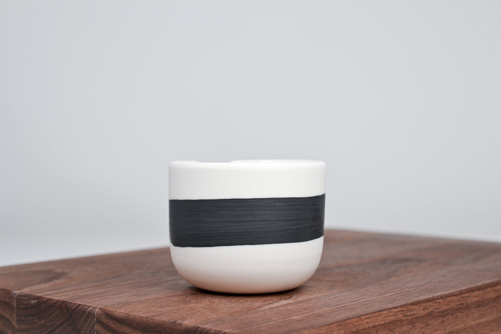 Simple milk jug, black line, 75ml