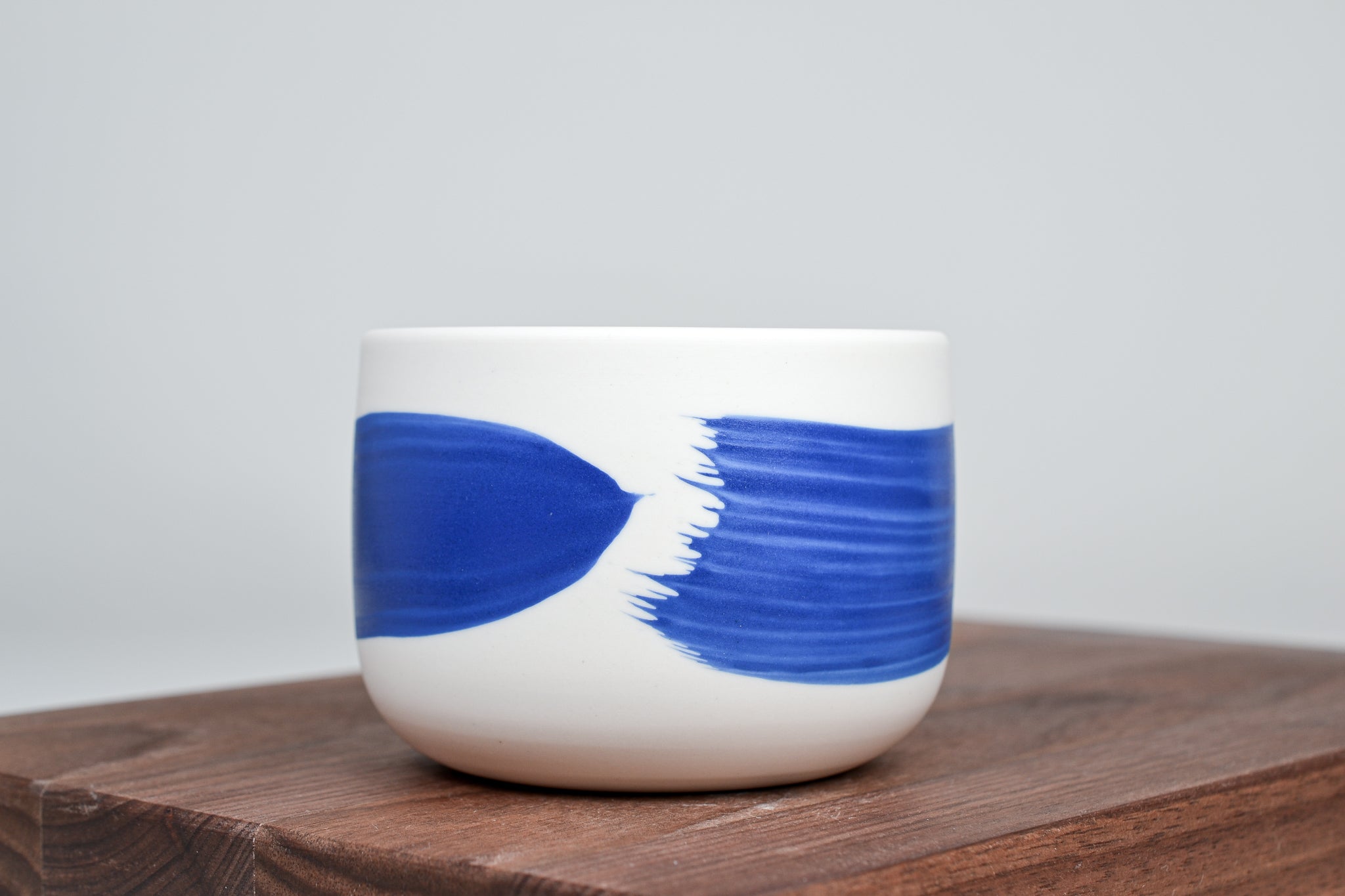 Blue line - Simple cup for coffee - 300ml
