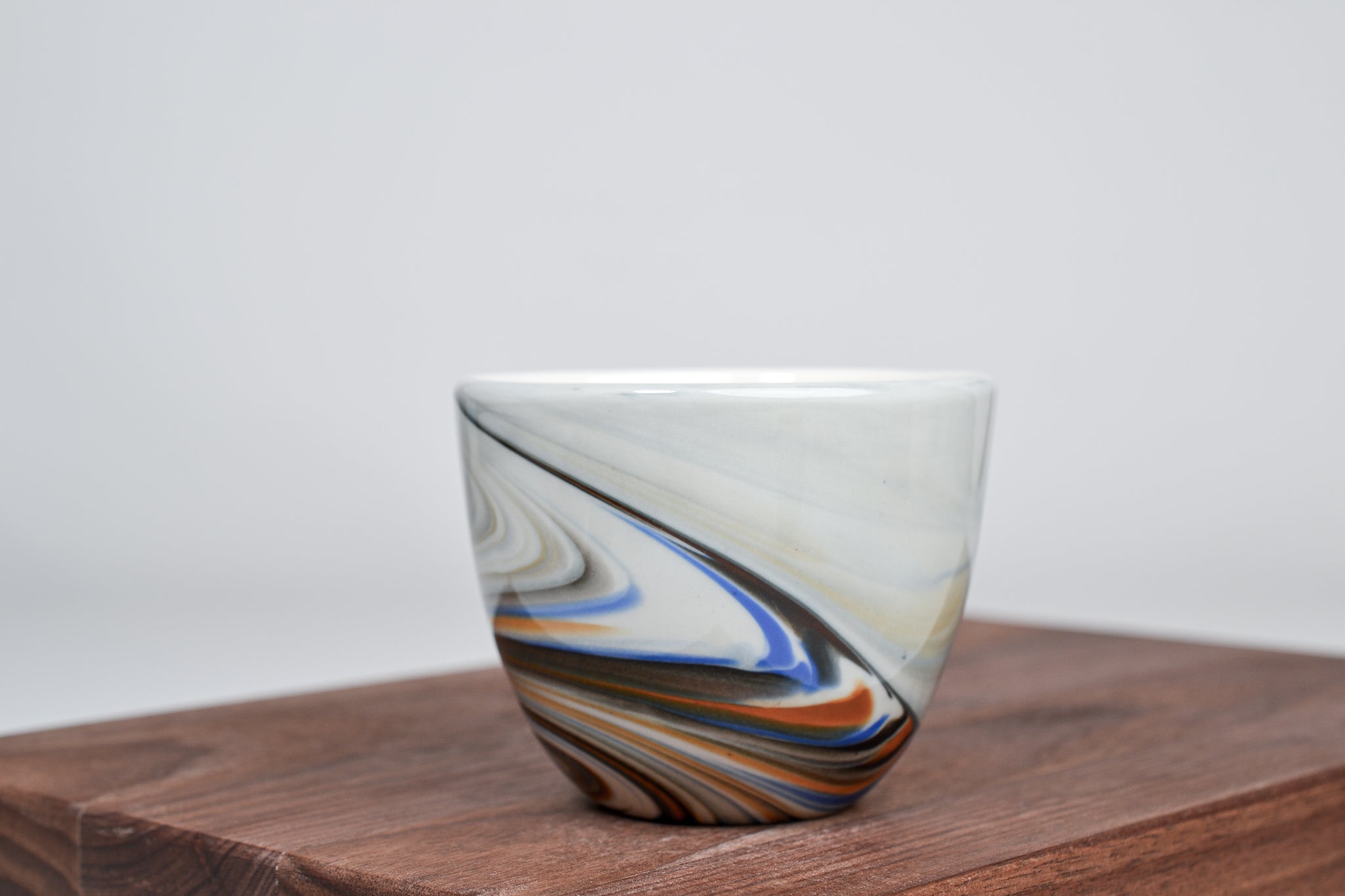 Smoke cup, bronze&blue - 200 ml glossy version
