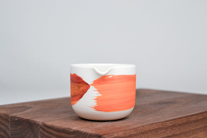 Simple milk jug, sunset line, 75ml