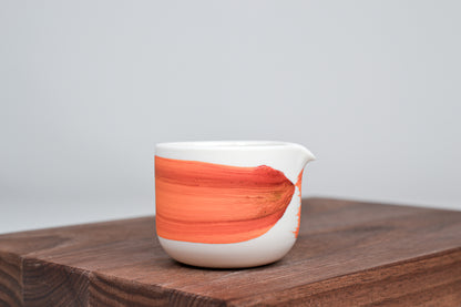 Simple milk jug, sunset line, 75ml