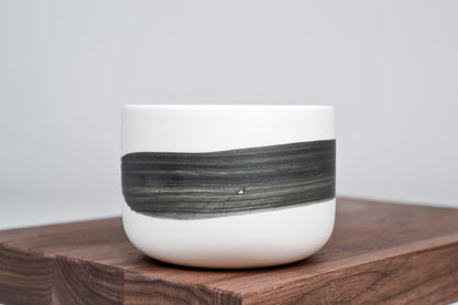 Černá linka - Minimalistický kávový hrnek - 300 ml