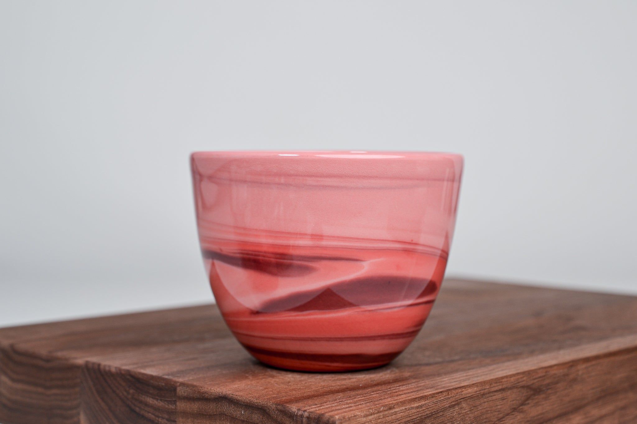 Smoke cup, momoiro pink&red - 200ml  glossy version