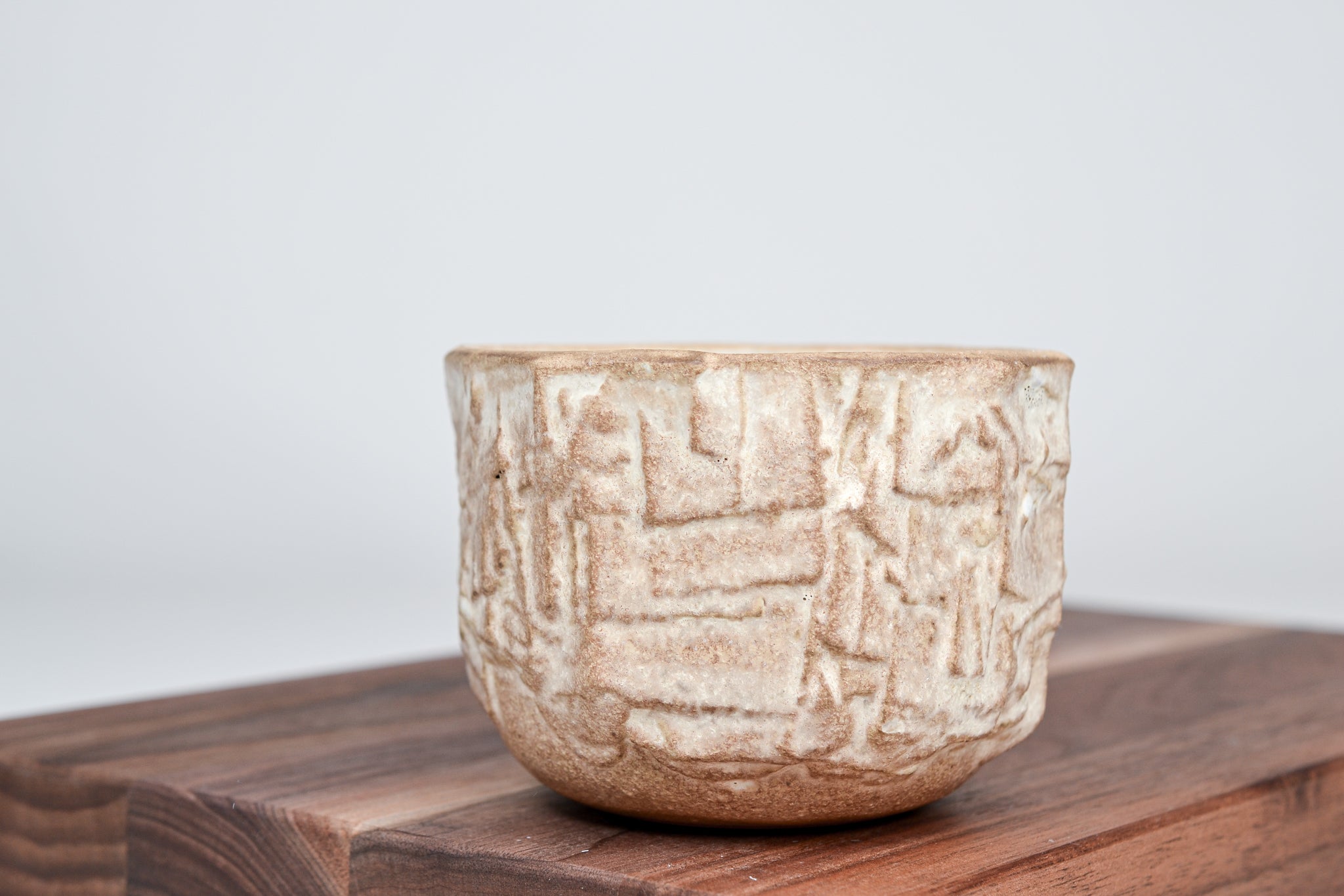 Structured coffee cup, stone
