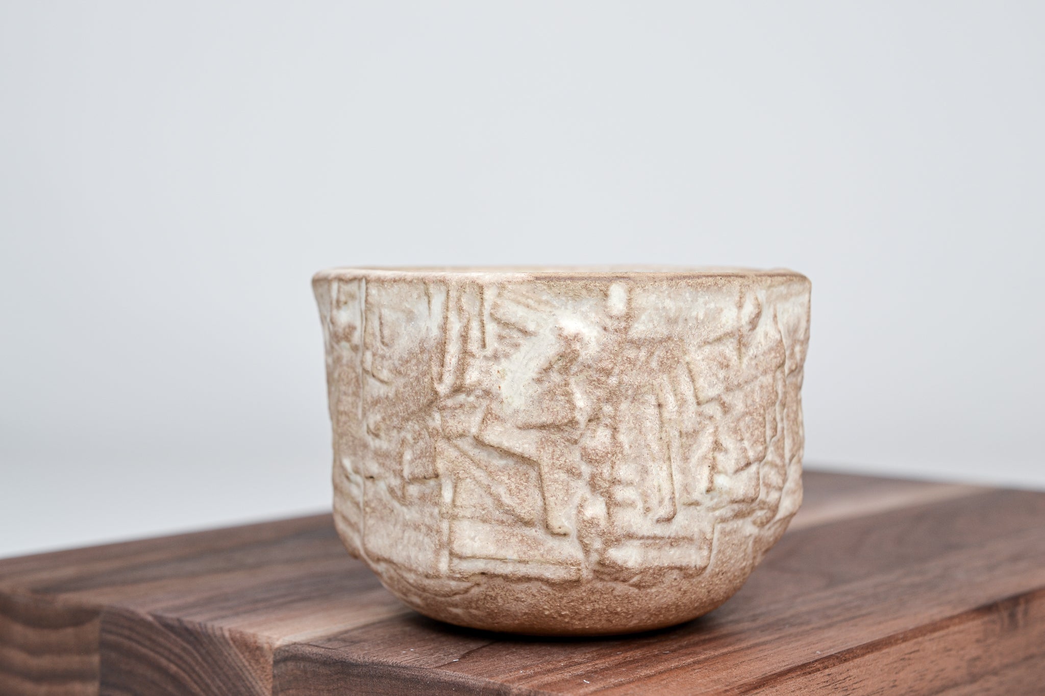 Structured coffee cup, stone