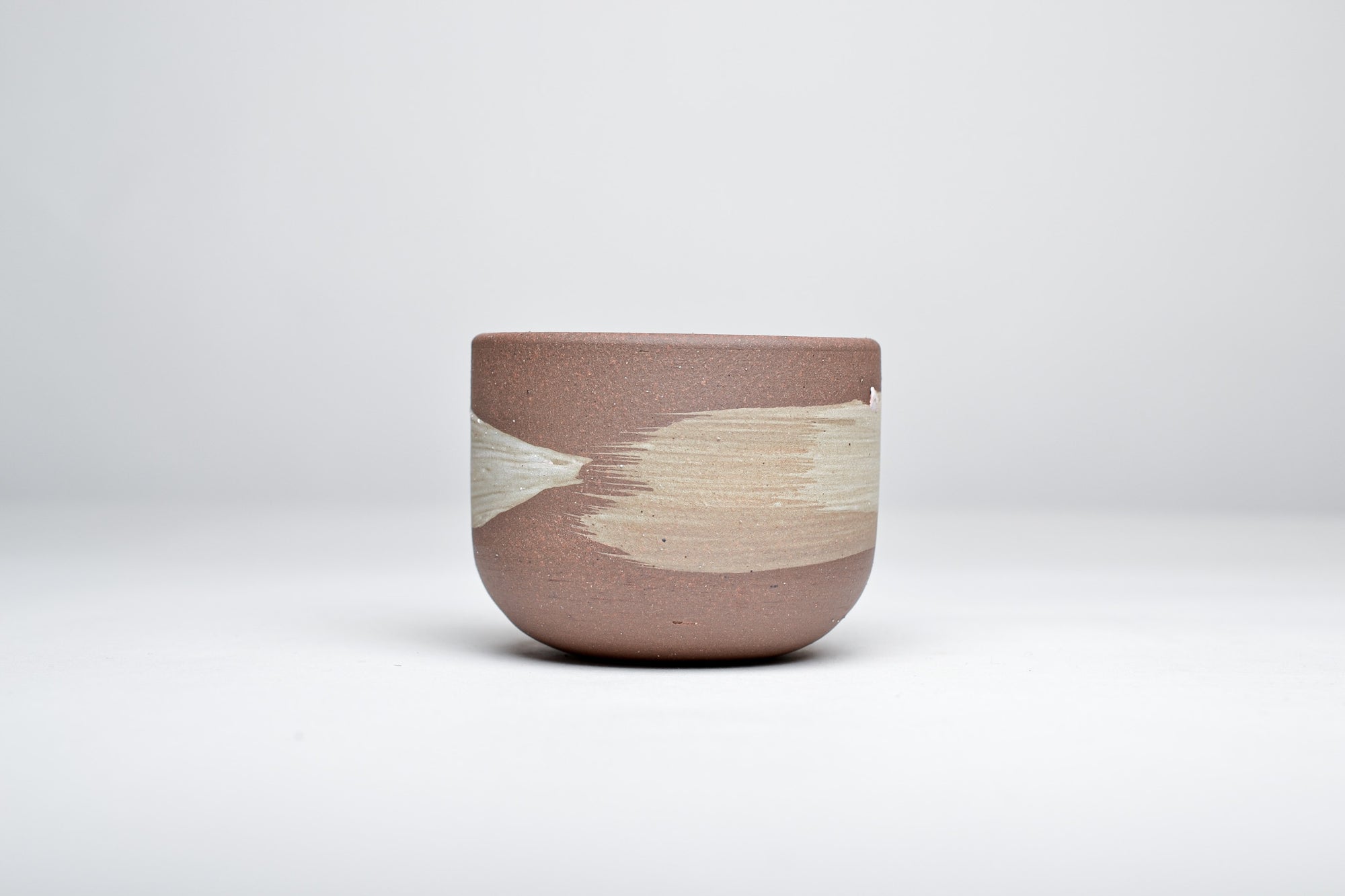 Simple cup, white line, 130ml