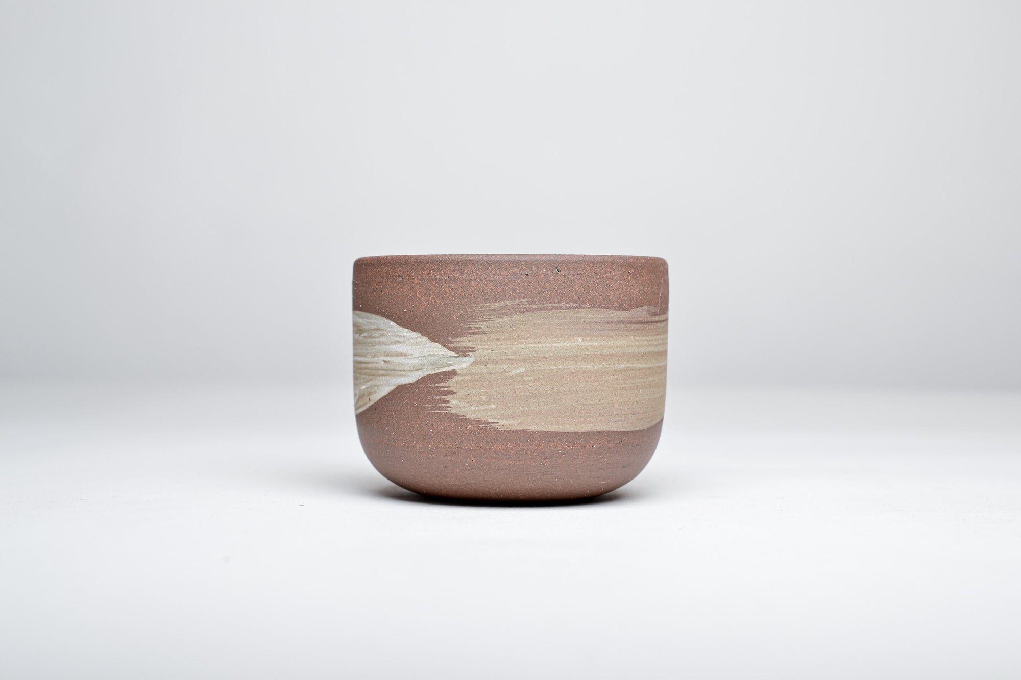 Simple cup, white line, 130ml