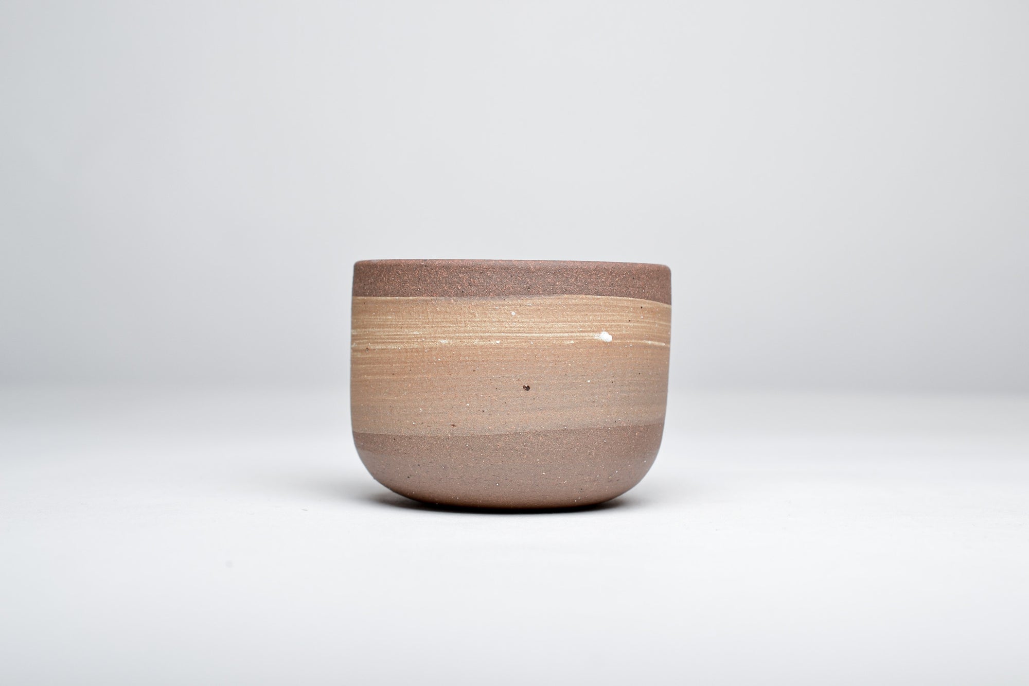 Simple cup, white line, 130ml