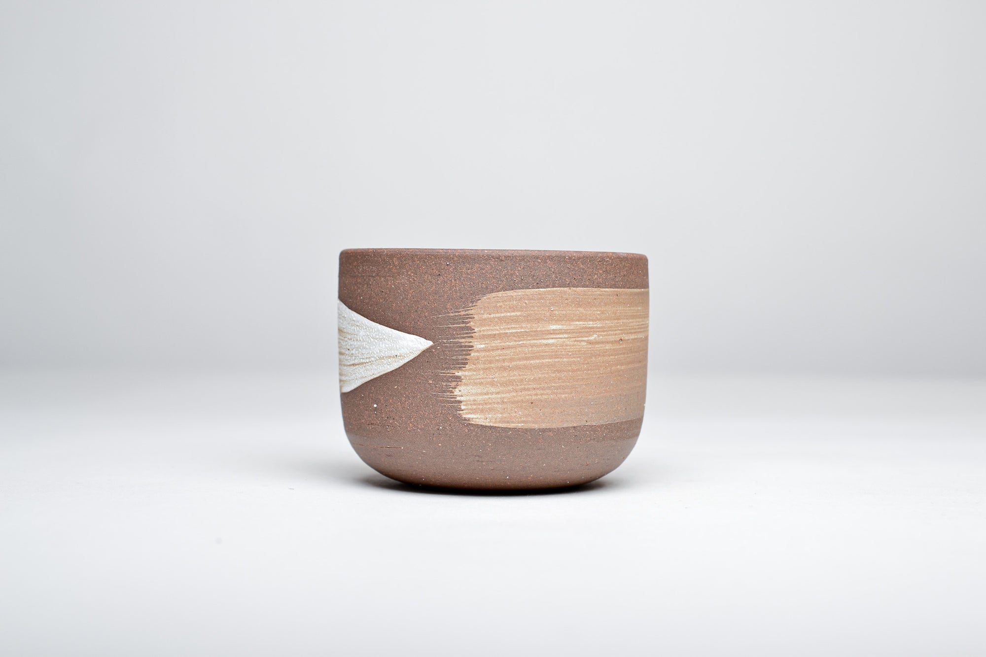 Simple cup, white line, 130ml