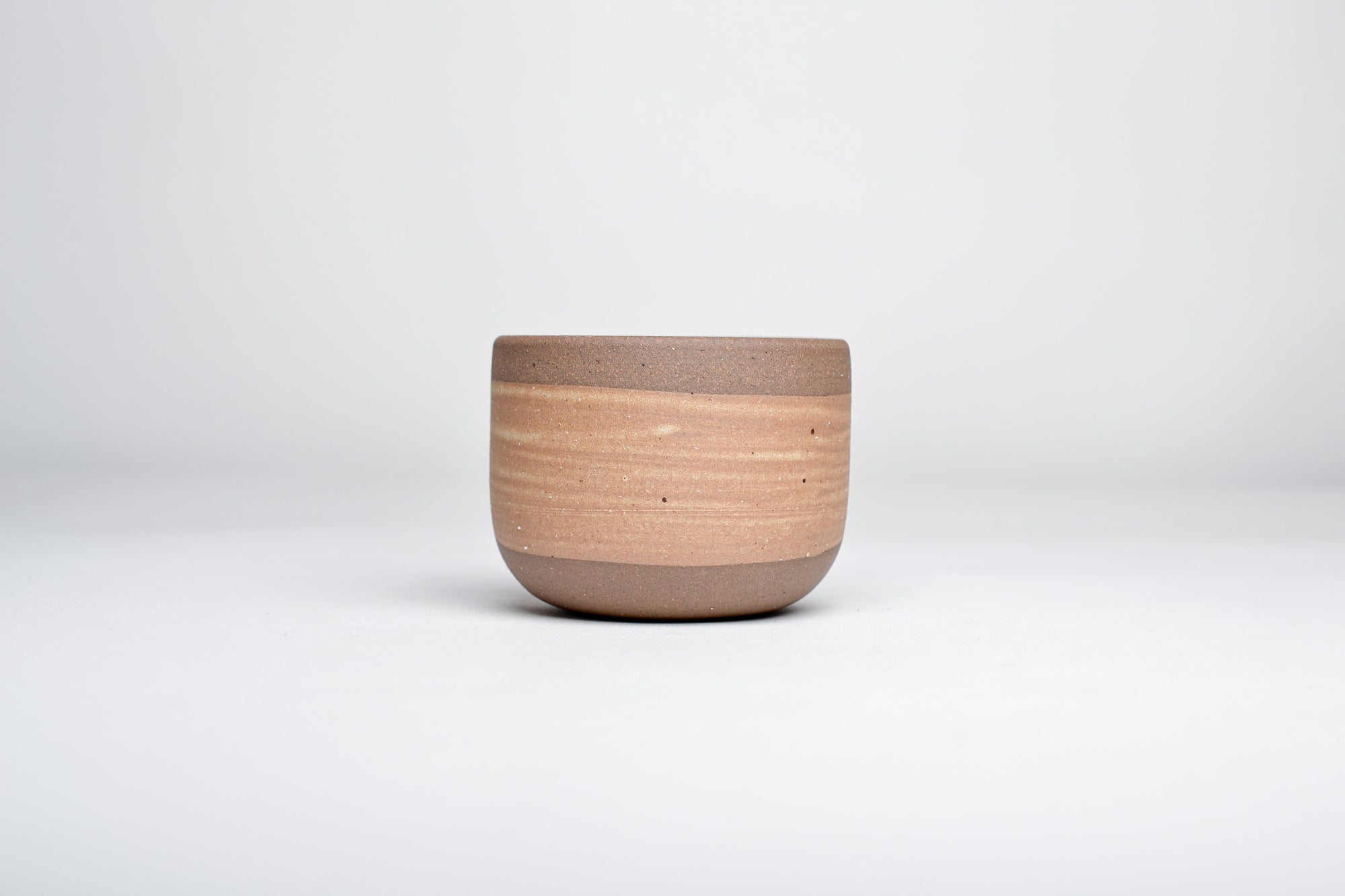 Simple cup, white line, 130ml