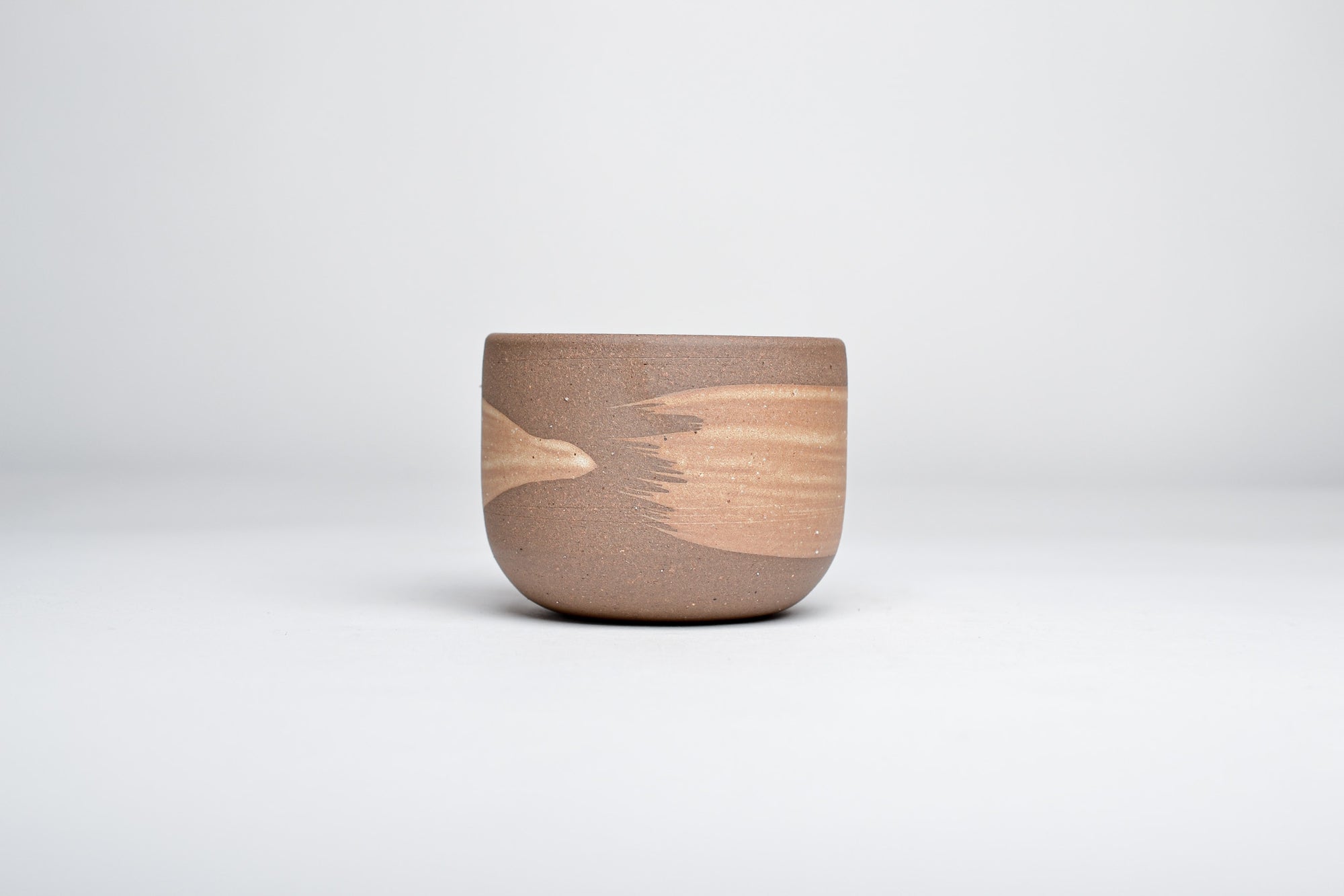 Simple cup, white line, 130ml