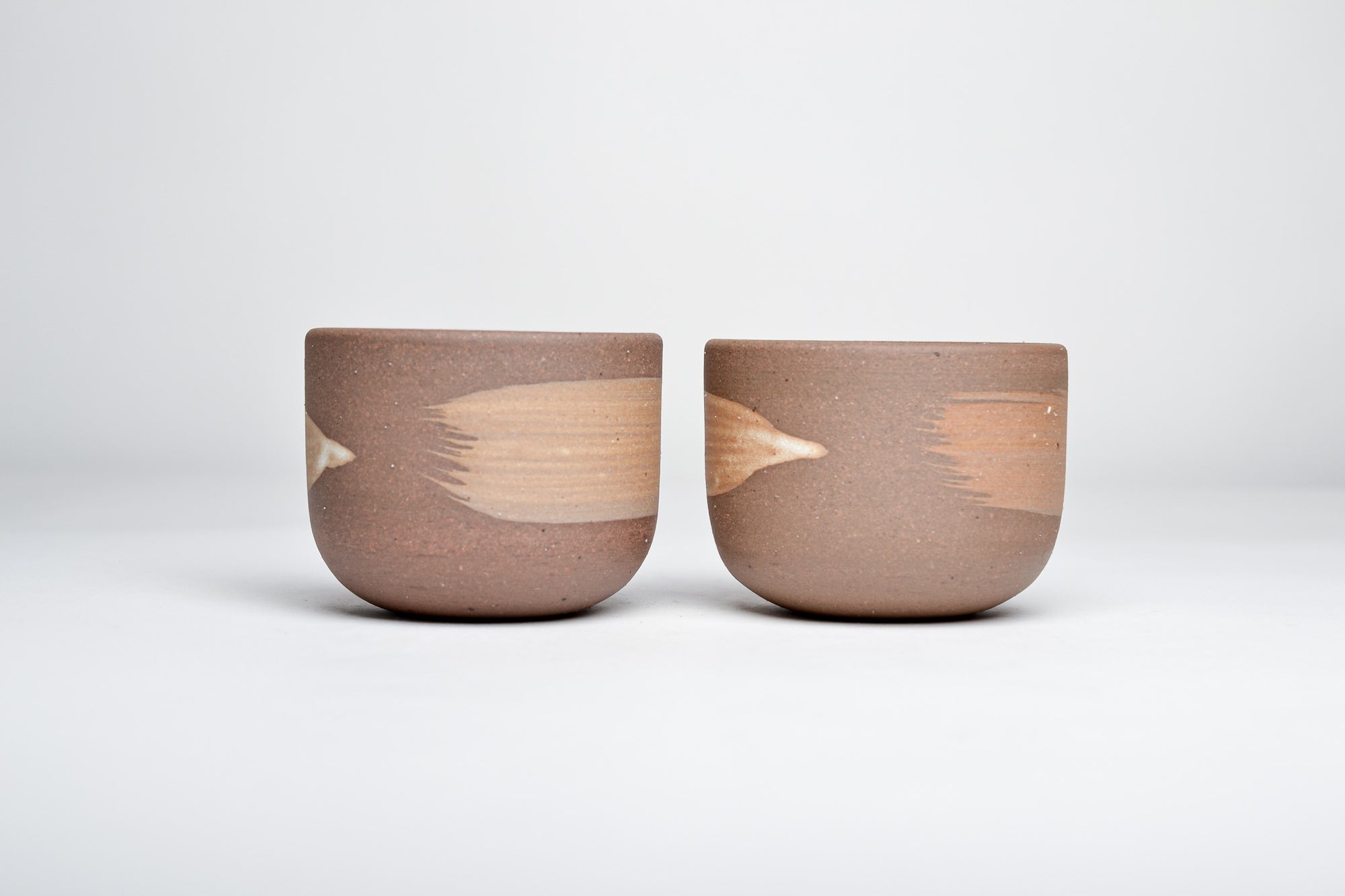 Simple cup, white line, 130ml