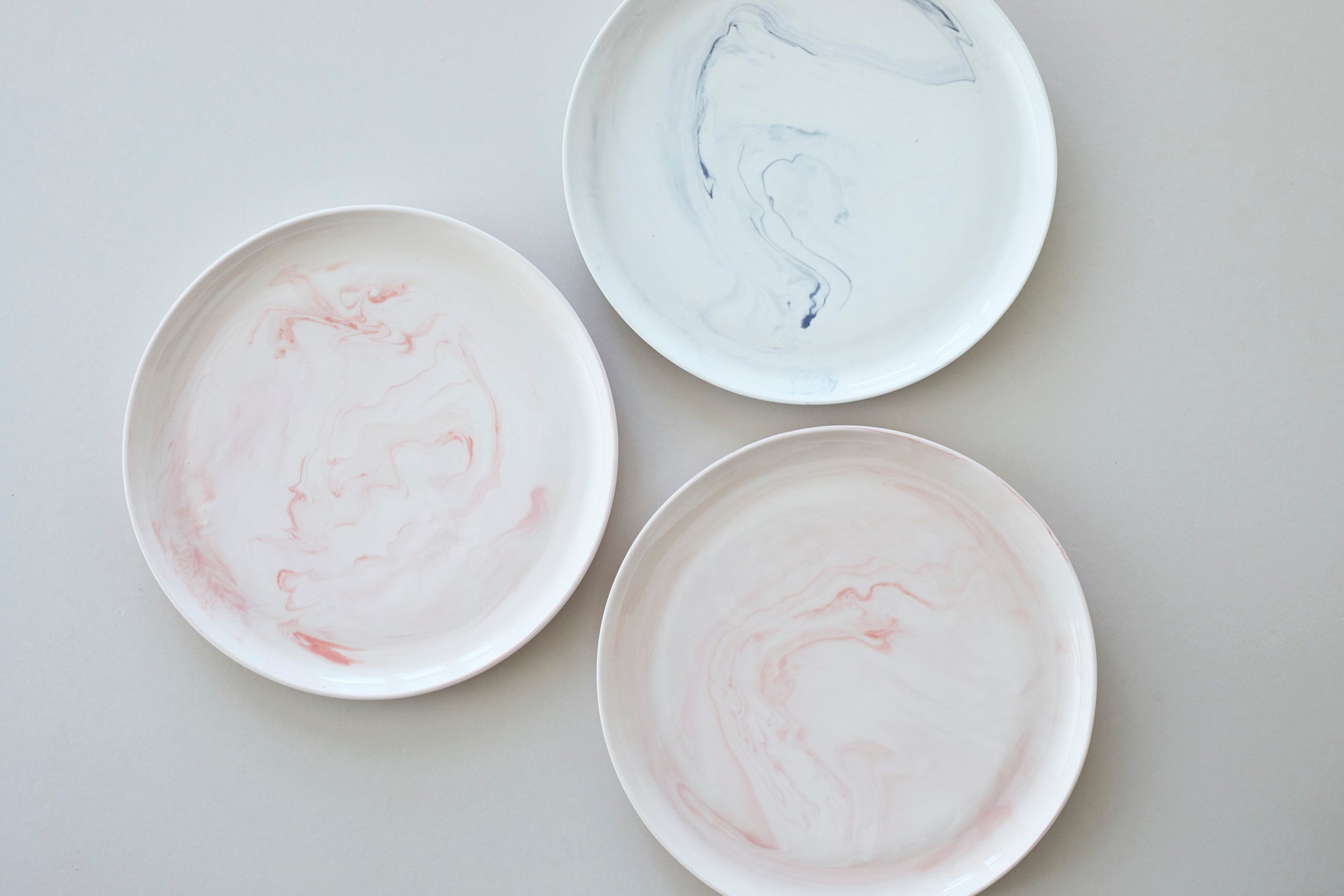 Porcelain marble plate