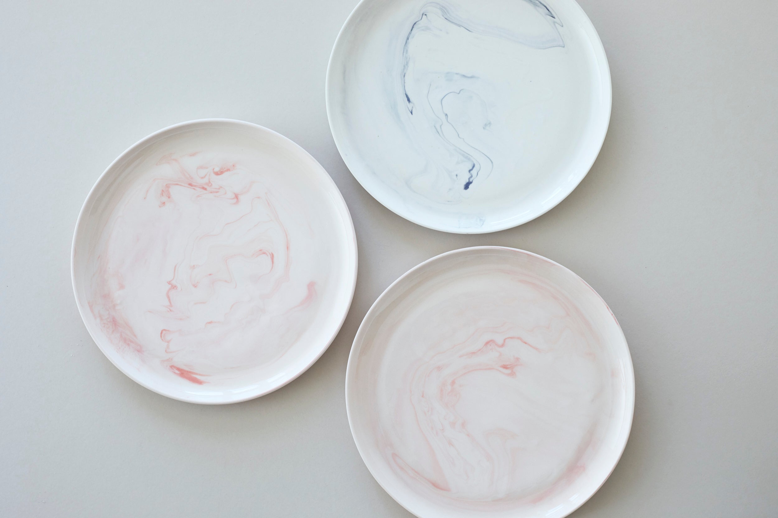 Porcelain marble plate