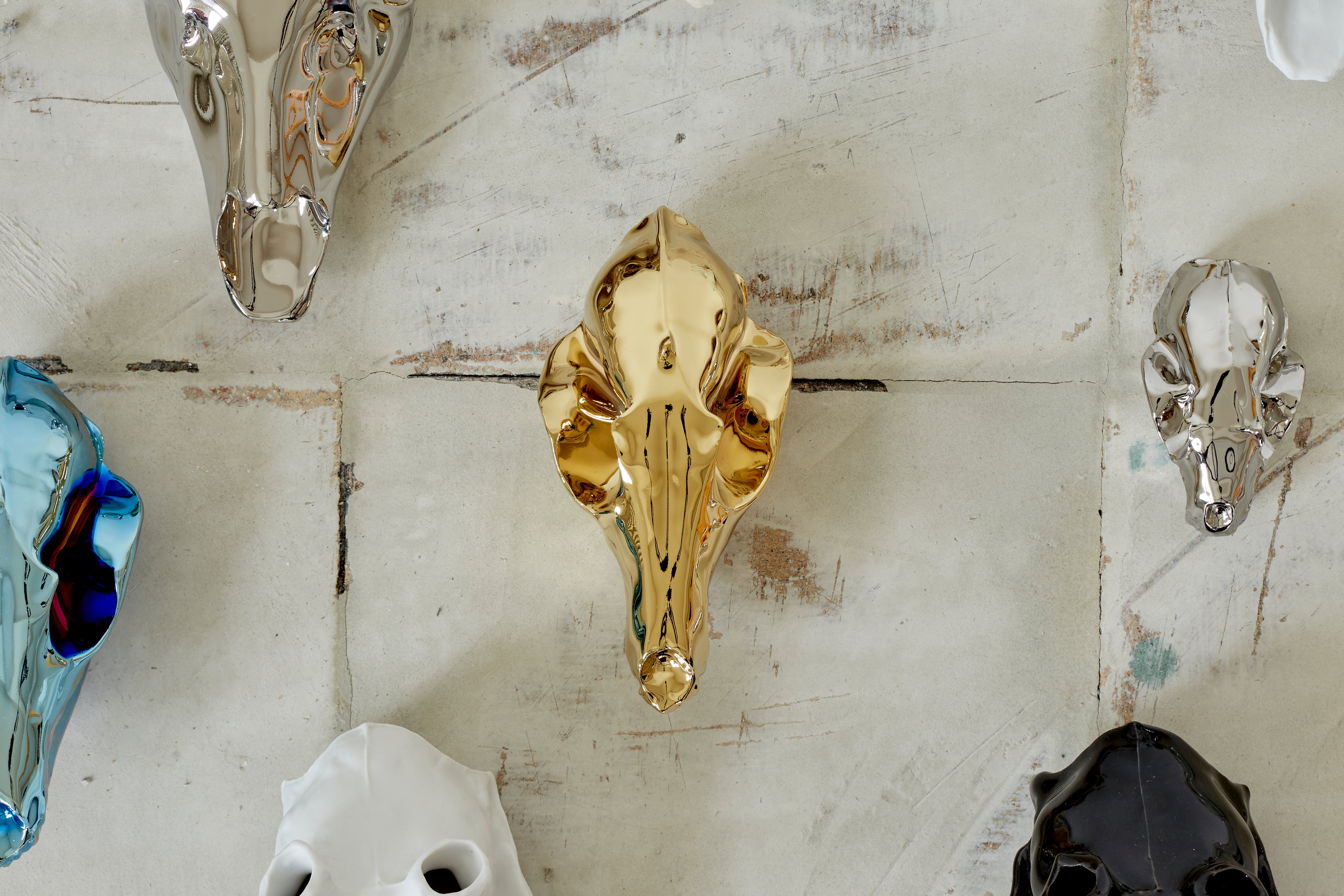 Gold skull - fox