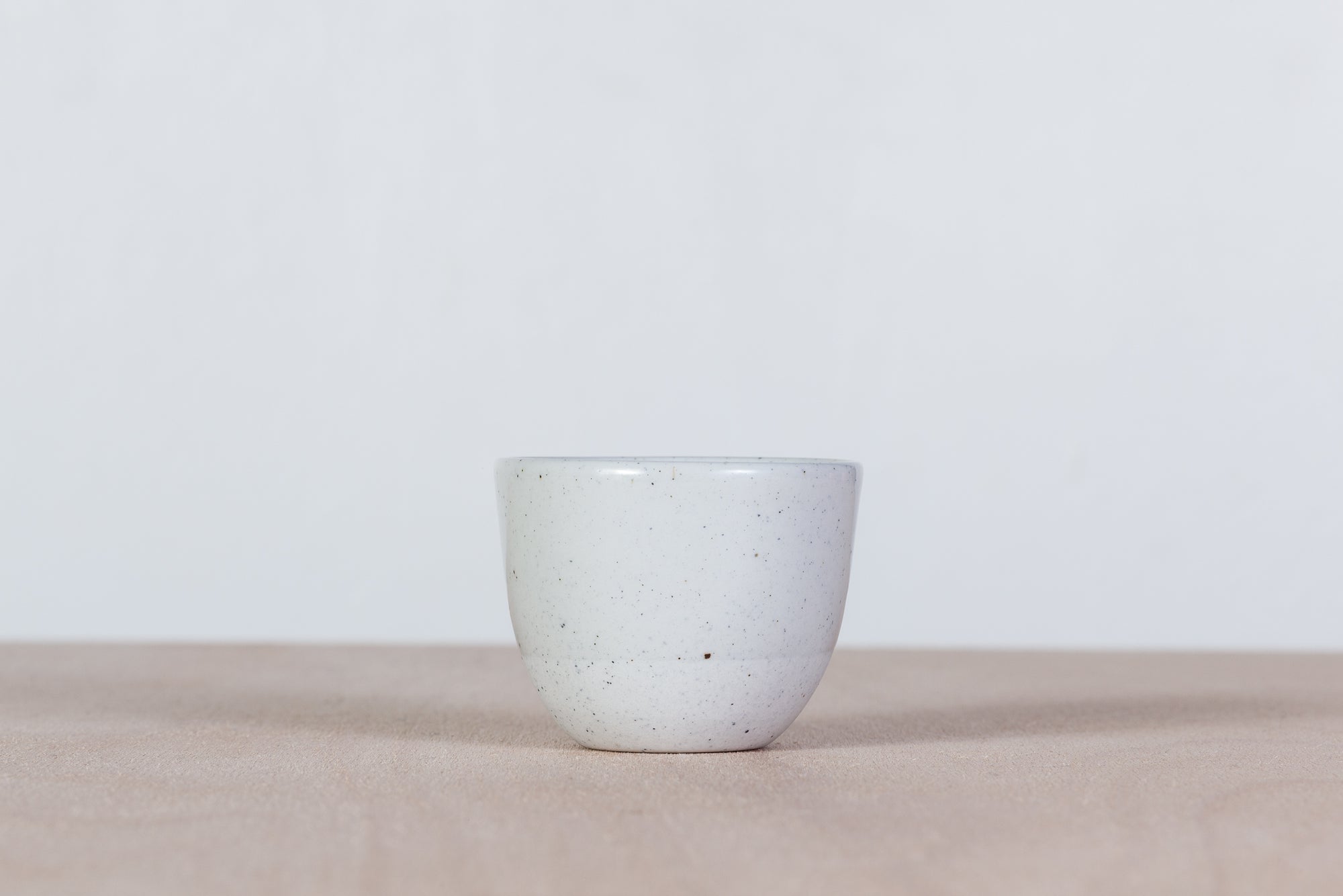 Simple gray cup with dots